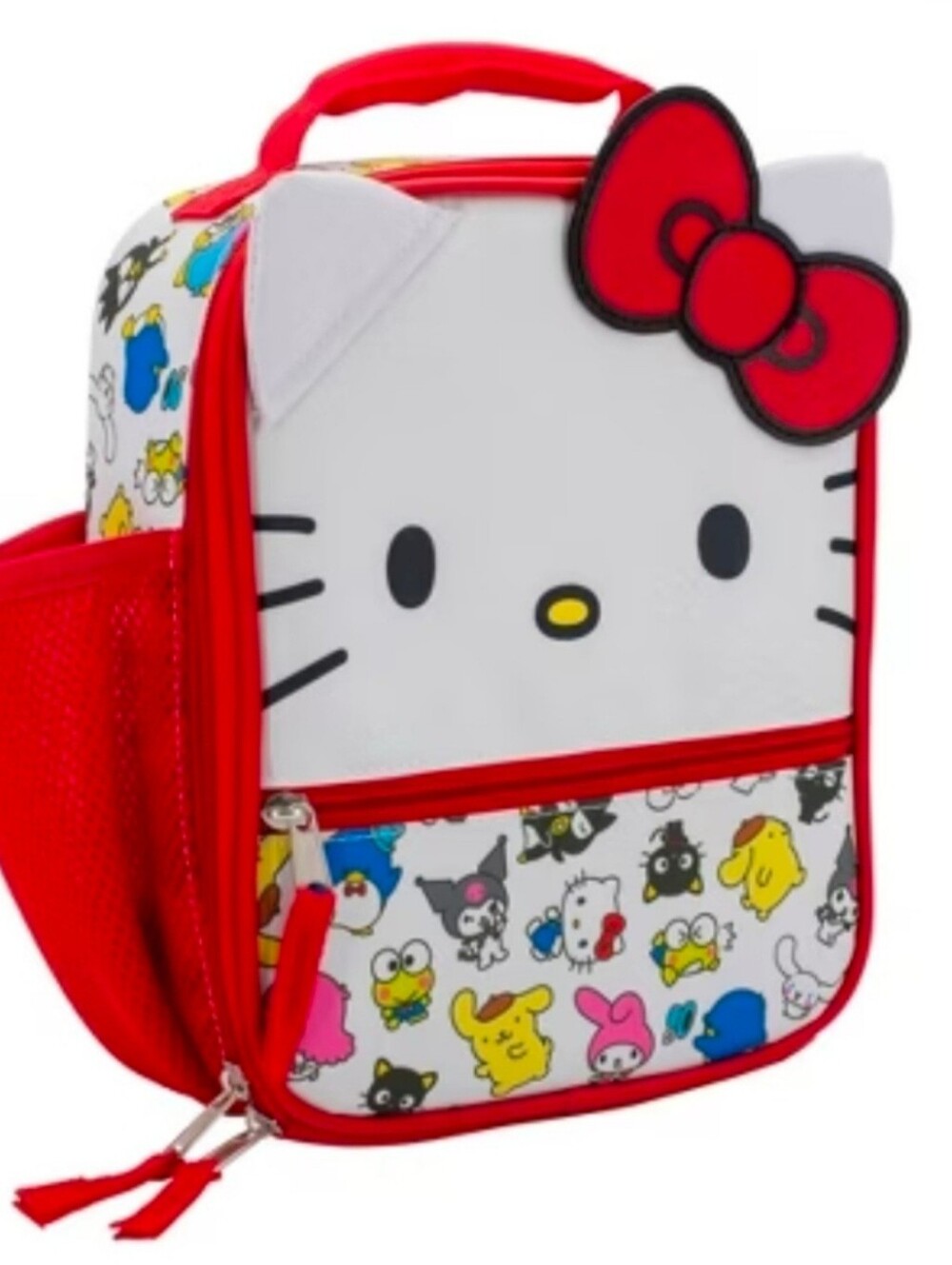Hello Kitty Sanrio Insulated Lunch Box Bag Red White Kawaii